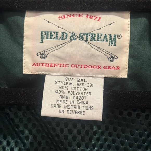 Field & Stream Forest Green Outdoor Vest - Picture 5 of 6